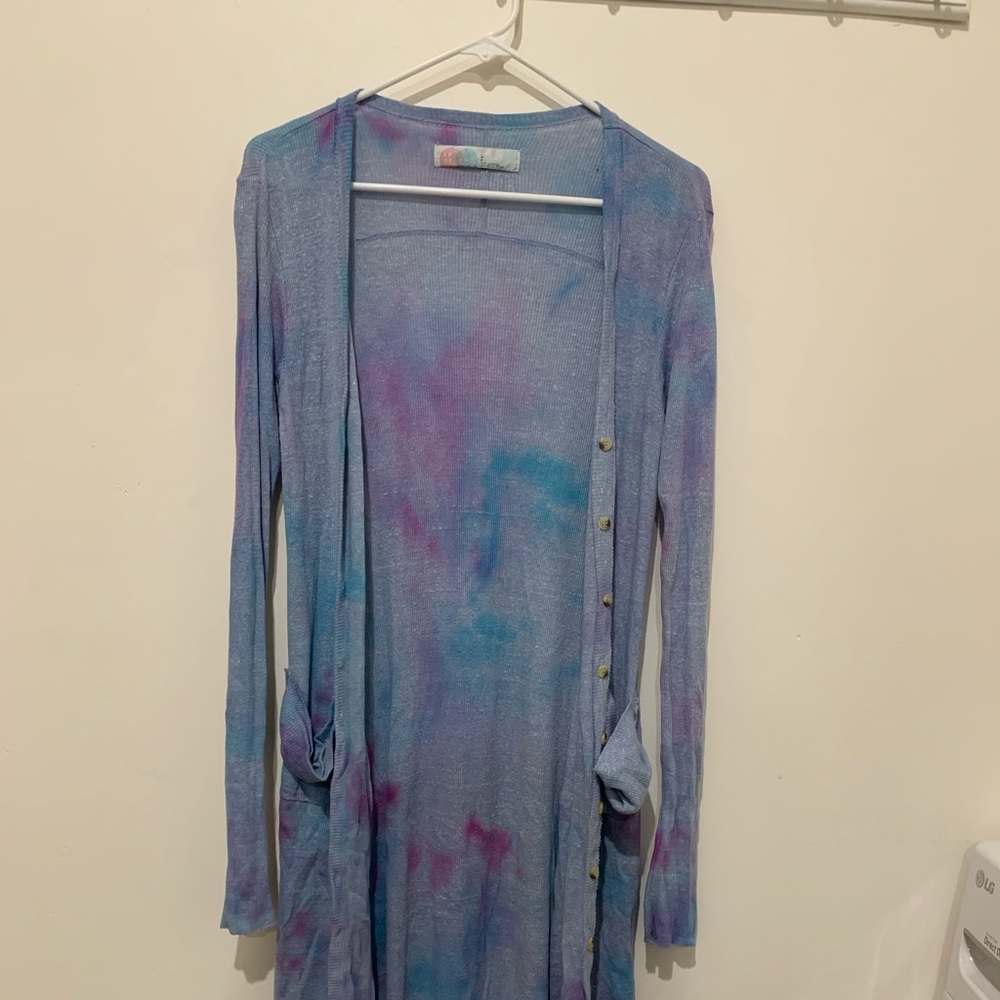 Tie dye cardigan